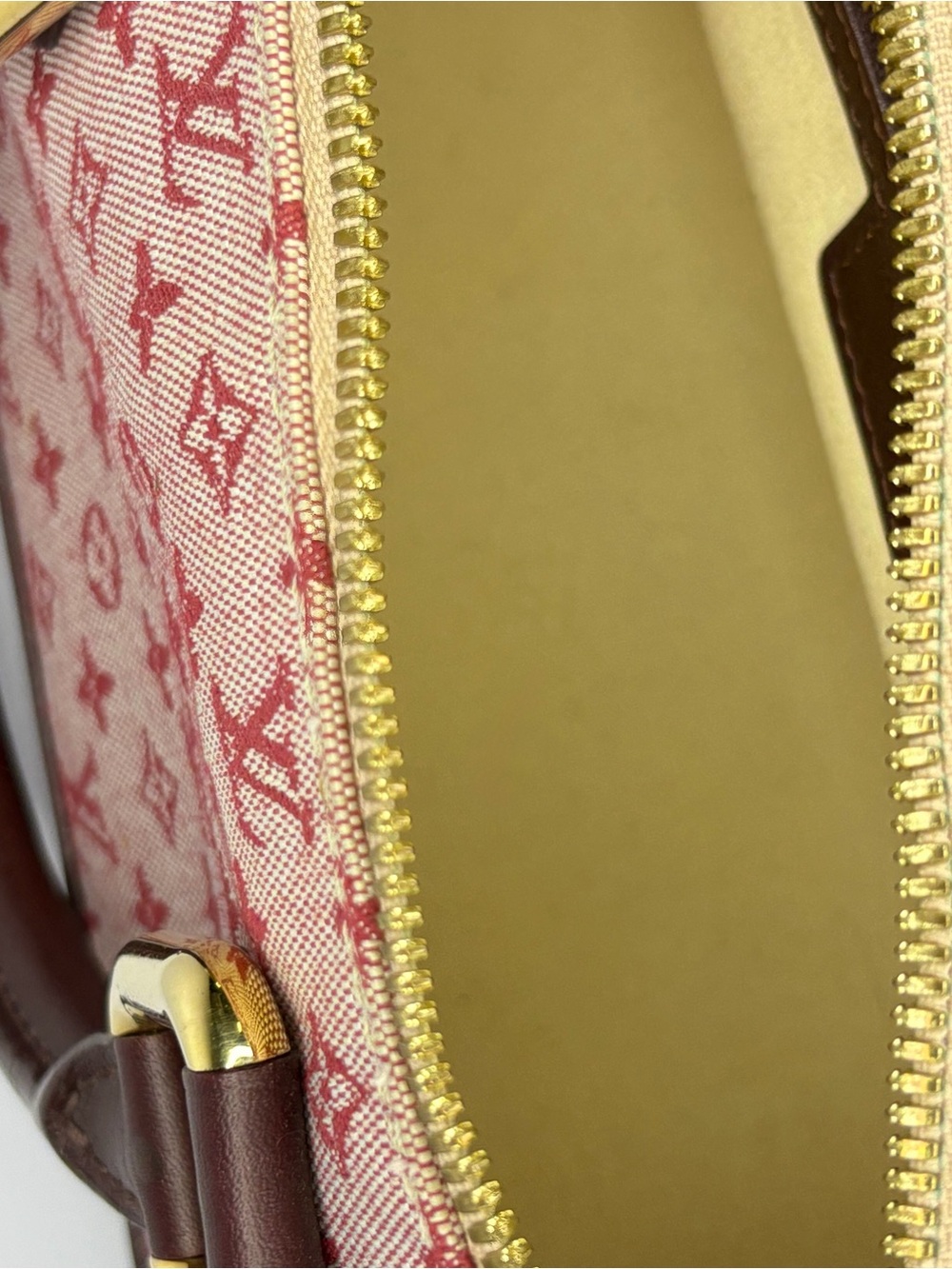 Louis Vuitton Pink Monogram Canvas Mini Top Handle Bag with Burgundy Trim - Picture 4 of 6